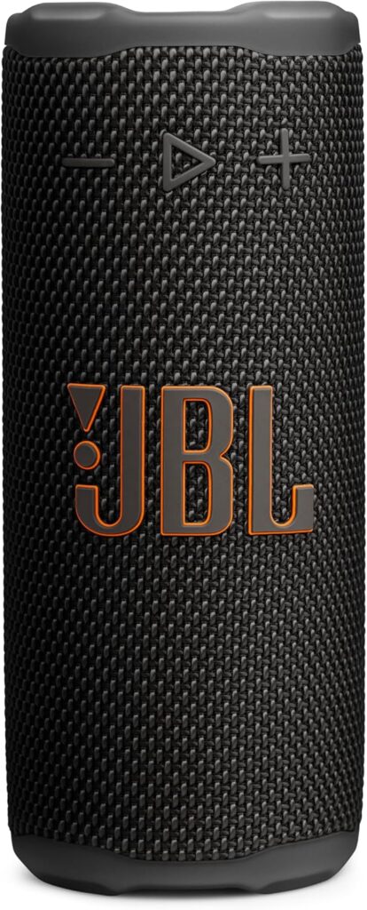 JBL Grip – Compact Bluetooth Speaker with Bold JBL Pro Sound and Ambient Light, up to 14 Hours of Playtime, Water, Dust and Drop-Proof (IP68), & Multi-Speaker Connection with Auracast™ (Black)