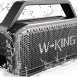 W-KING Portable Loud Bluetooth Speaker, 100W Max Waterproof Outdoor Speakers Bluetooth Wireless, IPX6 Party Big Large Speaker Boombox 2 Subwoofer-60W Exlarge Deep Bass Radiator/2 Pairing/40H/TF/AUX/EQ