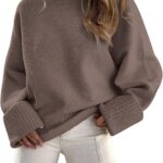 LILLUSORY Women’s Oversized Sweaters Fuzzy Chunky Warm Pullover Sweater