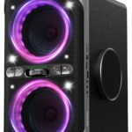 Party Bluetooth Speaker – 240W Peak Loud Speaker, Dazzling Light Show, Deep Bass, IPX4 Waterproof, 15H Battery, TWS Pairing, BT 5.3 Wireless, Portable for Home/Outdoor/Beach/Pool Party