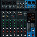 Yamaha MG10XU 10-Channel Analog Mixer, with 4 Microphone Preamps, 3 Dedicated Stereo Line Channels, 1 Aux Send, EQ, 1-knob Compressors, and Digital Effects