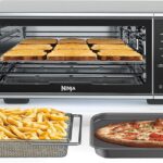 Ninja SP201/FT205CO Digital Air Fry Pro Countertop 8-in-1 Oven with Extended Height, XL Capacity, Flip Up & Away, Basket, Wire Rack Crumb Tray, Silver, Black (Renewed)