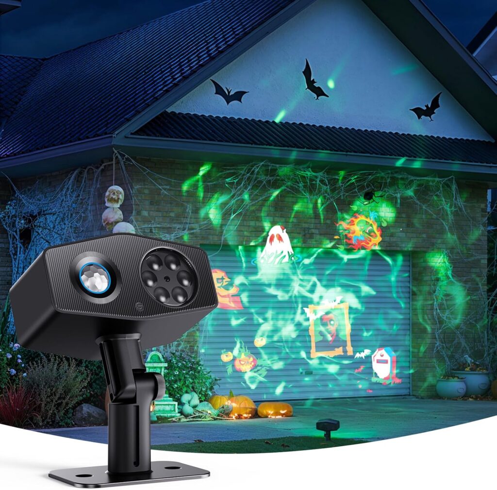 Govee Outdoor Decoration Projector Light, 20W LED Snowflake Projector, IP67 Waterproof, 180° Rotation, 20 HD Effects & 58 Scene Modes with App Control, Works with Alexa, Google Assistant, Matter
