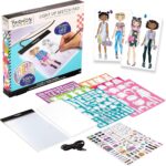 Fashion Angels Fashion Design Light Up Sketch Pad 12521, Light Up Tracing Pad, Includes USB, Ultra Thin Tablet, Includes Stencils and Stickers, Recommended for Ages 8 And Up