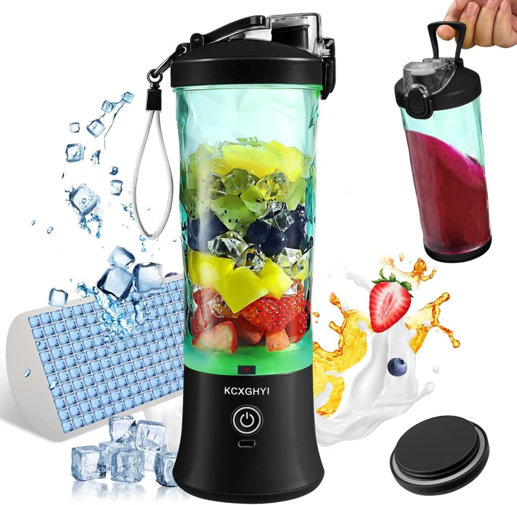 Portable Blender for Smoothies, Freshly Squeezed Juices, Milk shakes and Baby food, 20 oz BPA Free, Suitable for Outdoor Sports, Family, Travel. （Black）