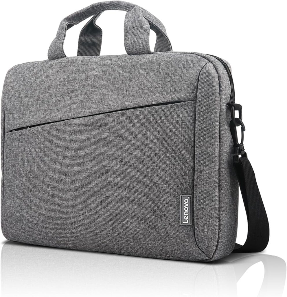 Lenovo Laptop Carrying Case T210, 15.6-Inch Laptop and Tablet, Sleek Design, Durable and Water-Repellent Fabric, Business Casual or School, GX40Q17231 Casual Toploader – Grey