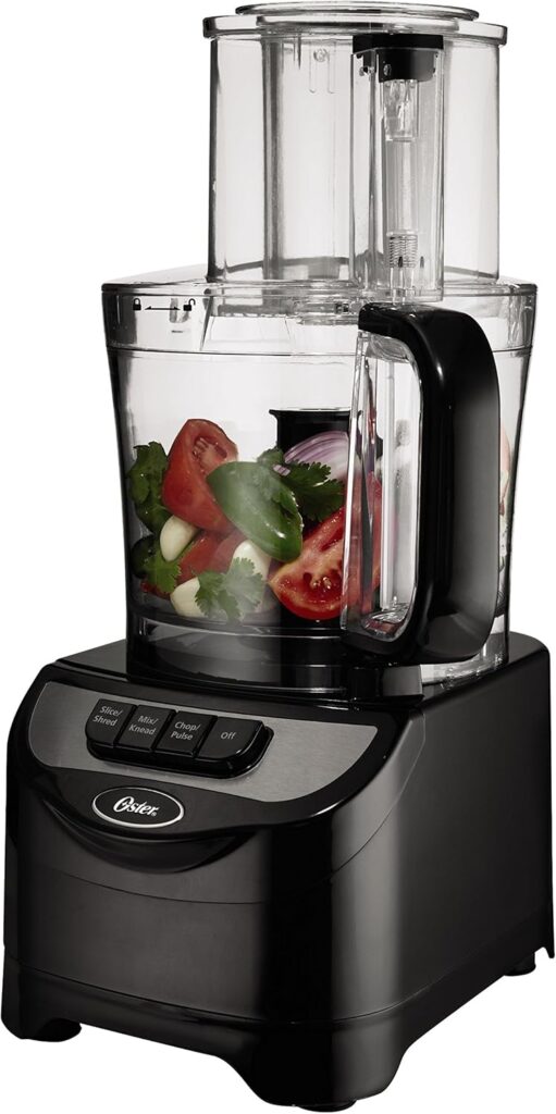 Oster FPSTFP1355 2-Speed 10-Cup Food Processor, 500-watt, Black