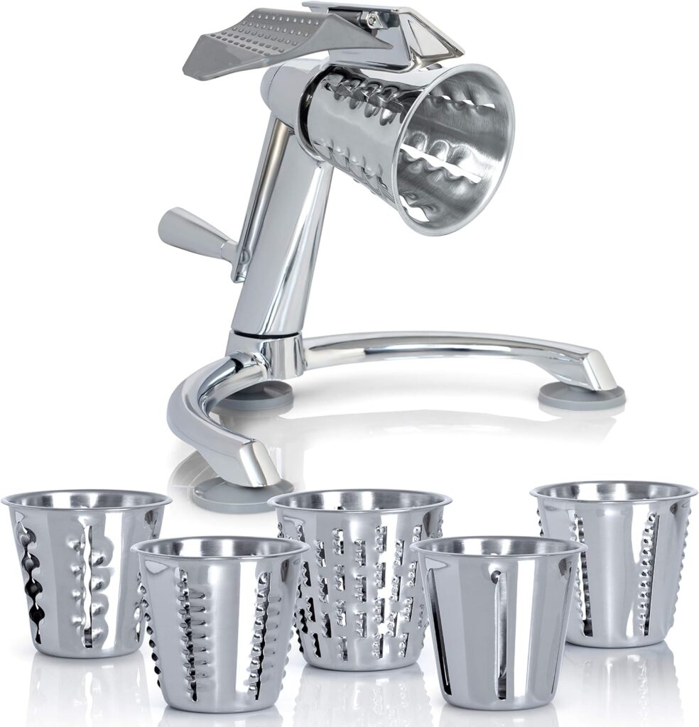 Maxam Vegetable Chopper, Dynamic Food Processor with Stainless-Steel Shredders