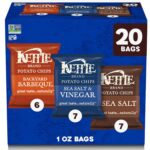 Kettle Brand Potato Chips Variety Pack, 1 Oz, 20 Ct