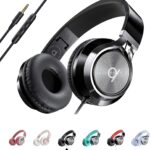 ARTIX CL750 Wired Headphones with Mic & Volume Control — Noise Isolating On-Ear Headphones for Computer and Laptop Wired, Plug in Corded Headphone Over Ear with Wire (Foldable, Aux Jack 3.5mm)