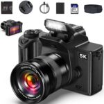 True 5K Digital Cameras for Photography – 80MP WiFi Autofocus Vlogging Camera for YouTube with 4.0″ Touch Screen – UHD One-Touch Macro Video Camara for Beginner Photographer with 18X Zoom, Lens Cap