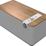 Klipsch The One Plus Premium Bluetooth Speaker System with Two 2.25” Full Range Drivers, 4.5” Woofer, Bluetooth 5.3 with Up to 40 ft. of Distance, Walnut