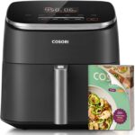 Cosori 9-in-1 TurboBlaze Air Fryer 6 Qt, Premium Ceramic Coating, 90°–450°F, Precise Heating for Even Results, Air Fry, Roast, Bake, Broil, Dry, Frozen, Proof, Reheat, Keep Warm, 120V