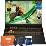 ASUS TUF F16 Gaming Laptop 2025, NVIDIA GeForce RTX 5060, Intel 14th i7-14650HX(16 Core), 16 Inch FHD+ 165Hz Display, 32 GB DDR5, 1 TB SSD, Wi-Fi 6E, Backlit Keyboard, Windows 11 Pro, RH-Accessories