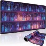 Mystical Potion Bottles Gaming Mouse Pad 31.5″x15.7″｜XXL Desk Mat, Non-Slip Rubber Base & Stitched Edges – Extended Waterproof Mousepad for PC/Laptop/Office/Home Decor