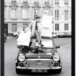 Poster Master Fashion Poster – Shopping in Paris Print – Fashion Photography Art – Glam Gift for Her, Women, Fashionista, Designer Fans – Chic Decor for Home, Office, Bedroom – 8×10 UNFRAMED Wall Art