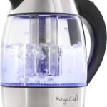 MegaChef Electric Watter Boiler/Tea Kettle (Glass, Silver, 1.8 Liter)
