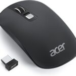acer Computer Mouse Wireless, 2.4G Slim USB Wireless Mice with USB Receiver, Small Sized Hands, 800/1200/1600 Adjustable DPI Optical Laptop Mouse with 4 Buttons, Portable for Laptop, Desktop, PC