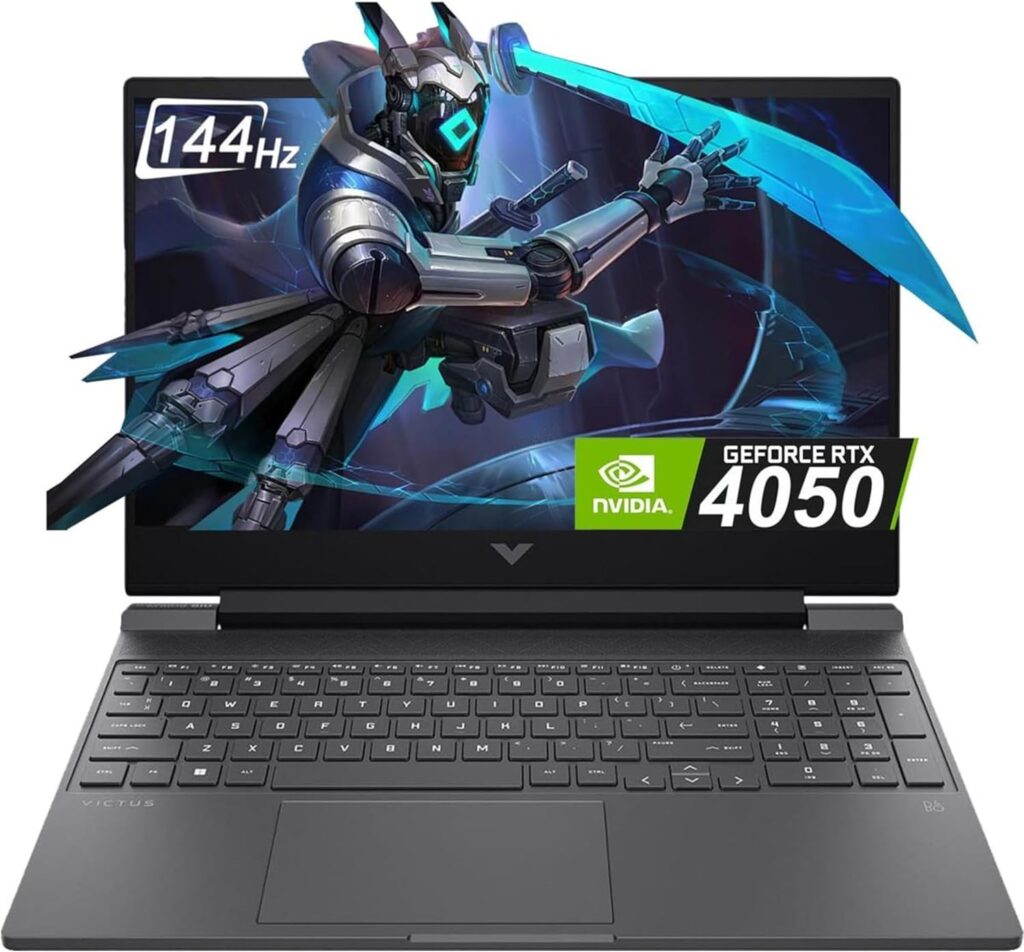 HP Victus 15.6 inch FHD 144Hz Gaming Laptop Intel Core i5-13420H NVIDIA GeForce RTX 4050 6GB – 16GB DDR4 512GB SSD Mica Silver (2024)