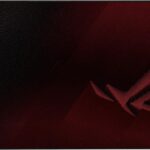 ASUS ROG Scabbard II Extended Gaming Mouse Pad – 35.4” x 15.7” (Extended/XXL Size), Smooth Glide Surface, Water/Oil/Dust-Resistant, Anti-Fray Edges, Non-Slip Base – Black