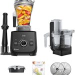 Vitamix Ascent X2 SmartPrep Kitchen System with Food Processor Attachment, 48-ounce Container with SELF-DETECT, Shadow Black