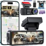 Car Camera – Dash Cam Front and Rear, 4K Dash Camera for Cars Built-in 5.8G WiFi GPS ADAS Dashcam,3.2″ IPS Screen Dash Cam with Free 32GB Card,G-Sensor,Loop Recording,WDR,Night Vision Dashboard Camera