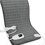 Heating Pad-Electric Heating Pads for Back,Neck,Abdomen,Moist Heated Pad for Shoulder,Knee,Hot Pad for Arms and Legs,Dry&Moist Heat & Auto Shut Off(Charcoal Gray, 12”×24′)