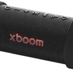 LG xboom Grab Core by will.i.am, Portable Outdoor Bluetooth Speaker for Sports and Athletes, up to 19 Hours, IP67 Dust and Water Resistant, Adjustable Carrying Straps. Perfect for Biking and Hiking