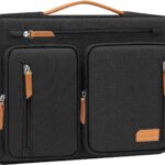 MOSISO 360 Protective Laptop Case 13.3 inch, 13-13.3 inch Laptop Sleeve Compatible with MacBook Air/Pro 13/Pro 14, HP Dell Acer, Side Open Carrying Computer Bag with 5 Accessory Pockets&Belt, Black