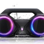 Bluetooth Speaker 80W(Peak)Loud with Bass, 20H Playtime, IPX7 Waterproof, RGB Lights, TWS, Large Portable Wireless Speakers for Outdoor, Home, Party, Pool, Beach, Tailgating, Gym, Work, Gifts (Black)