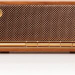 Edifier Retro Wood Bluetooth Speaker,Wireless Portable Speakers with 20W Stereo Sound,Vintage Decor Speaker with AUX,USB Soundcard,Micro SD Brown