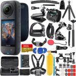 Insta360 X5 – Waterproof 8K 360° Action Camera + 50-in-1 Accessory Kit + 128GB Card + More