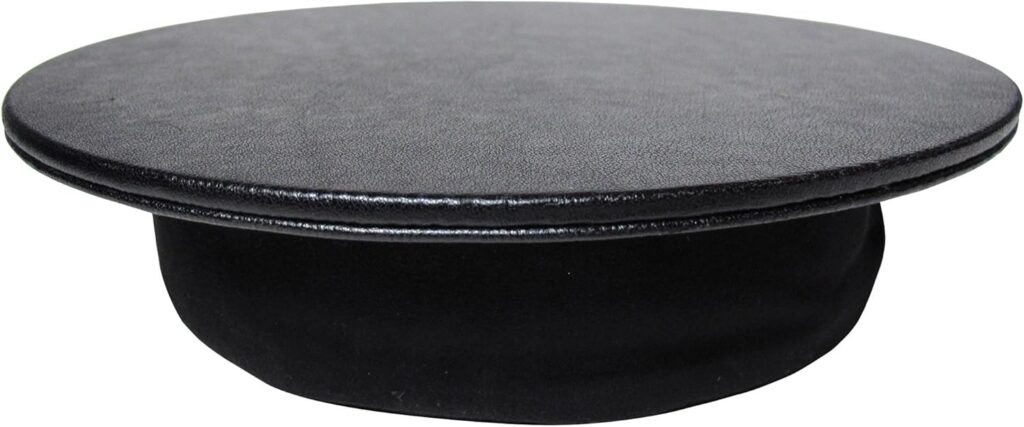 MOJO Beanbag Ergonomic Mousepad – Comfortable Mouse Pad for Sofa, Bed, Lap, Couch, and Anywhere Else (Black Leather)