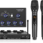 Sound Town 16 Channels Wireless Microphone Karaoke Mixer System w/ 2 Wireless Mics, HD ARC, Optical (Toslink), AUX, Supports Smart TV, Media Box, PC, Bluetooth, Soundbar, Receiver (SWM15-MAX)