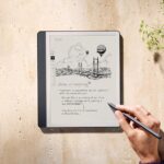 Amazon Kindle Scribe (64GB) – Your notes, documents and books, all in one place. With built-in AI notebook summarization. Includes Premium Pen – Tungsten