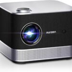 3-in-1 Projector 4K Supported, AURZEN BOOM 3 Smart Projector with WiFi and Bluetooth, 3D DoIby Audio & 36W Speakers, Auto Focus & Keystone, Netflix Official 500 ANSI Home Outdoor proyector, Black