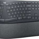 Logitech ERGO K860 Wireless Ergonomic Keyboard – Split Keyboard, Wrist Rest, Natural Typing, Stain-Resistant Fabric, Bluetooth and USB Connectivity, Compatible with Windows/Mac, Black