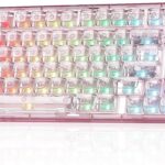 YUNZII X98 QMK/VIA Wireless Mechanical Gaming Keyboard with Knob,Tri-Mode BT5.0/USB-C/2.4GHz Hot Swappable Keyboard,Pre-lubed Switches Gasket Mount RGB Backlit for Wins/Mac (Pink, Snow Switch)