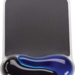 Kensington Duo Gel Mouse Pad with Wrist Rest, Ergonomic Wrist Support for Pain Relief, Comfortable Non-Skid Gel Pad for Computer, Laptop, Office & Home 9.6″ x 7.6″, Blue K62401AM