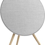 Bang & Olufsen Beosound A9 (5th Generation) – Iconic and Powerful Multiroom WiFi and Bluetooth Home Speaker with Active Room Compensation, Natural Aluminum
