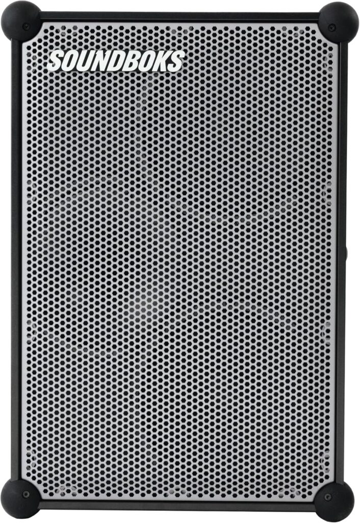 SOUNDBOKS 4 – Bluetooth Performance Speaker – USB-C Charging Battery – Loudest Party Speaker with 40 Hours of Battery – Wireless and Portable Speaker – Designed in Denmark – 126dB (Metallic Gray)