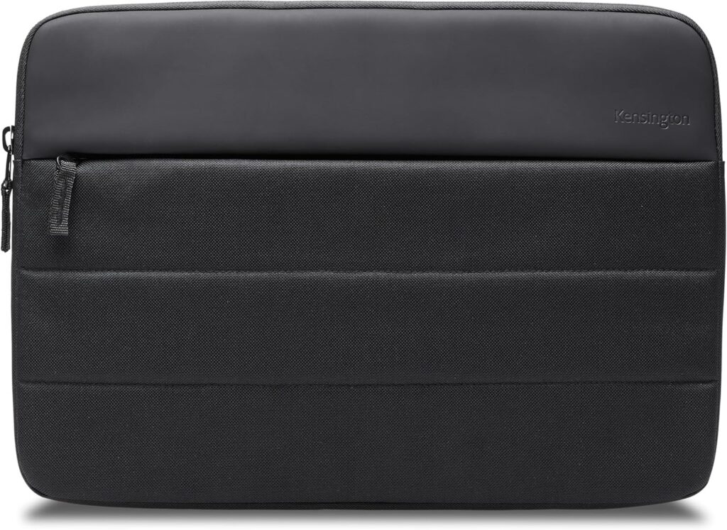 Kensington EQ Laptop Sleeve 16″, Durable Protective Case for Laptop Computers and Tablets up to 16 inch – Compatible with MacBook – Black(K60395WW)
