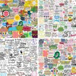 300PCS Positive Motivational Words Stickers for Adults, Waterproof Vinyl Inspirational Quote Stickers for Water Bottle Laptop Vision Board Hydroflasks Journaling Scrapbook Teens Kids Teachers