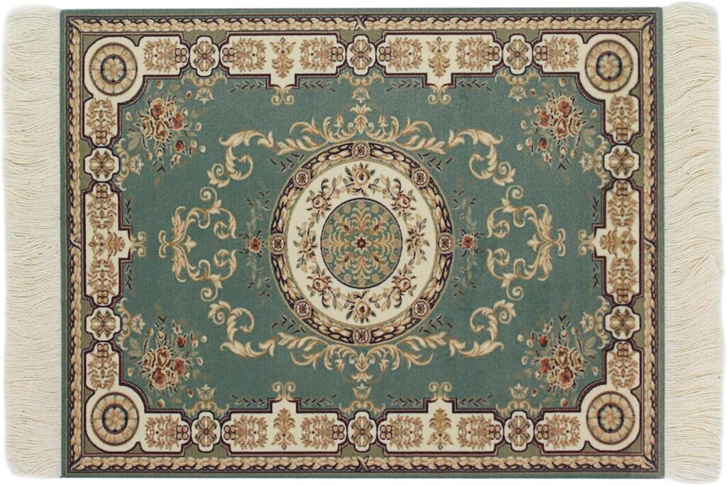 Persian Style Carpet Mouse Pad, Several Images (Oriental Green)
