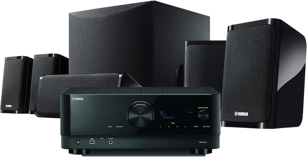 Yamaha YHT-5960U 5.1-channel Home Theater System with 8K HDMI and MusicCast (Renewed)