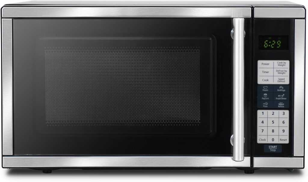 Countertop Microwave Ovens 700 Watts, 0.7 Cu. Ft. Microwave Oven With LED Lighting,Turntable and Child Lock,Compact Microwave Perfect for Apartments and Dorms,Easy Clean Interior
