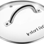 Instant Pot Tempered Glass Lid, 10.2-In, 8-Qt, Cooking Pot Lid, Stainless Steel Handle and Rim, Clear