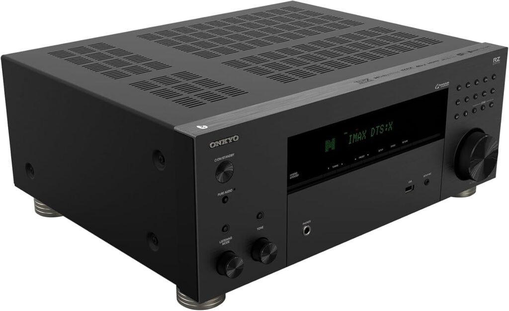 Onkyo TX-RZ30 9.2-Channel AV Receiver – 100 Watts Per Channel, Dirac Live Out of Box, Works with Sonos Certified, THX Certified and More (Renewed)