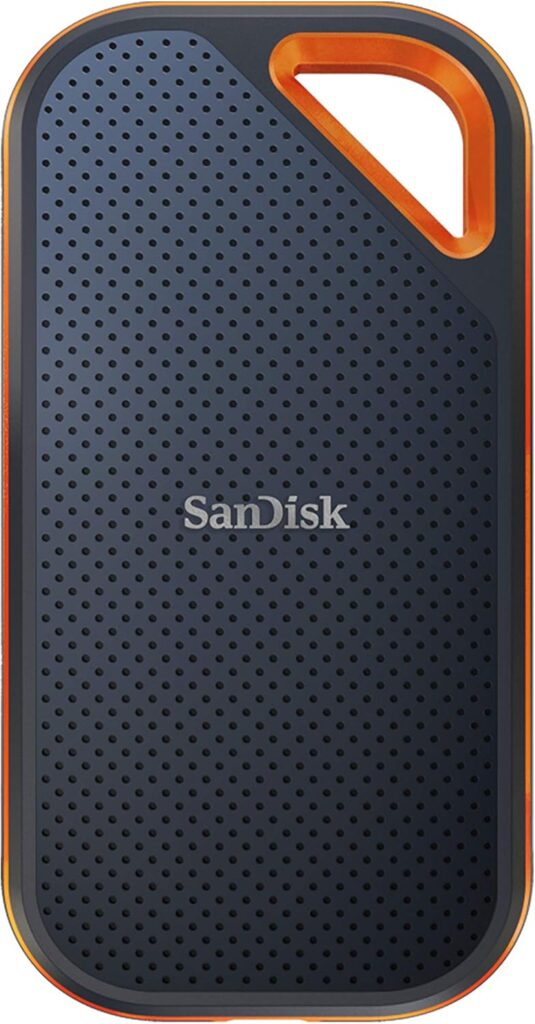 SanDisk 2TB Extreme PRO Portable SSD – Up to 2000MB/s – USB-C, USB 3.2 Gen 2×2, IP65 Water and Dust Resistance, Updated Firmware – External Solid State Drive – SDSSDE81-2T00-G25