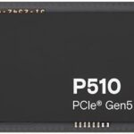 Crucial P510 1TB Gen5 NVMe SSD, Up to 11,000 MB/s, PCIe 5.0 M.2 2280 SSD, Internal Solid State Drive, Compatible with Laptop, Desktop, +Acronis Software – CT1000P510SSD8-01